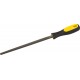 Напильник STAYER 16604-20-2 "PROFI" квадратный, с двухкомпонентной рукояткой, № 2, 200мм 